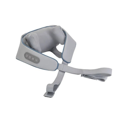 Rechargeable Powerful 5D Shiatsu Back Neck Shoulder Massager Heated Kneading Neck And Shoulder Muscle Relaxing Massage Shawl